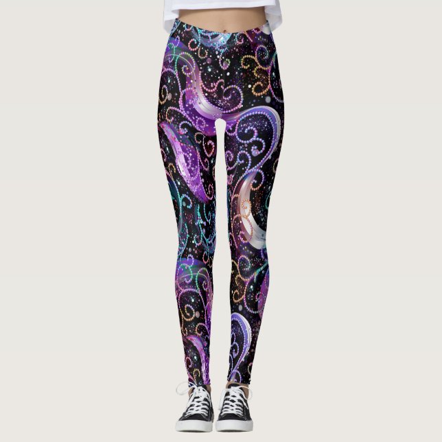 Kandy multifärgad Pärlor Leggings (Framsida)