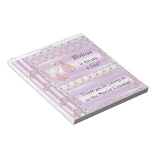 Kandy Pub Wrapper Baby Shower Girl Party Favoriter Anteckningsblock