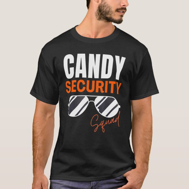 Kandy Security Squad Halloween Mamma-familjekort i T Shirt (Framsida)