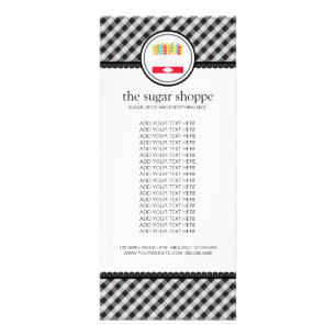 Kandy Shop-produktrackkort Reklamkort