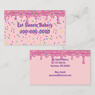 Kandy Sprinkles och Icing Bakery Visitkort