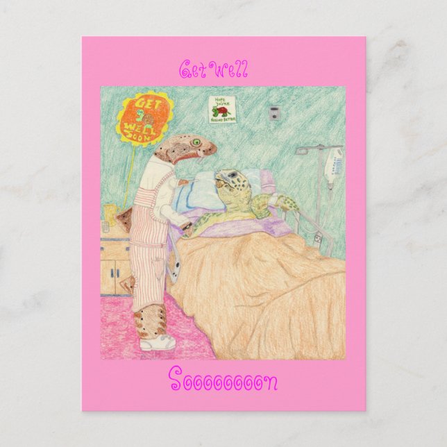 Kandy Striper och hennes patient Vykort (Framsida)