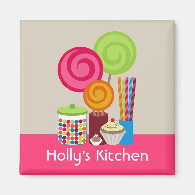 Kandy & Sweets Kitchen Magnet (Framsidan)
