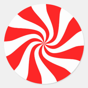 Kandy, Swirly Spiral Runt Klistermärke