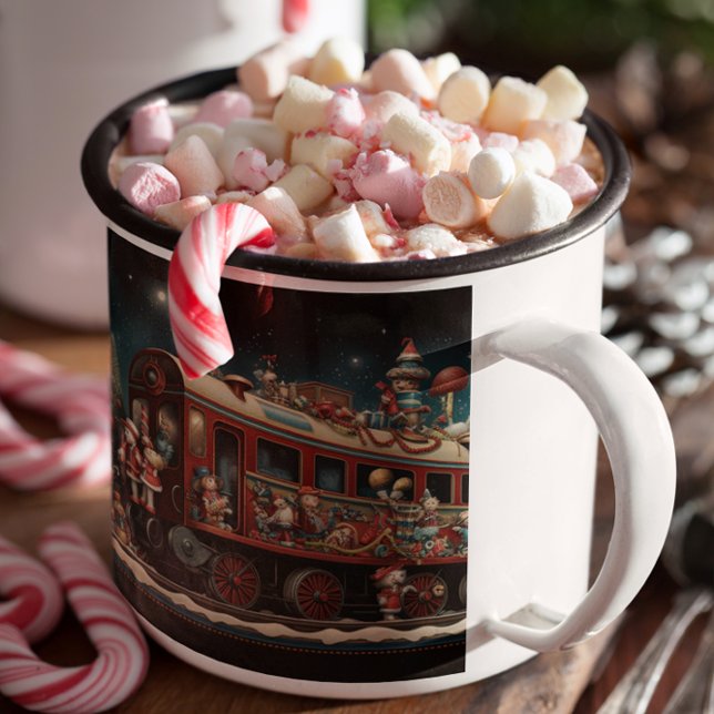 Kandy Tåg 2 Mugg (Whimsical Christmas Candy Train 2 Mug
)