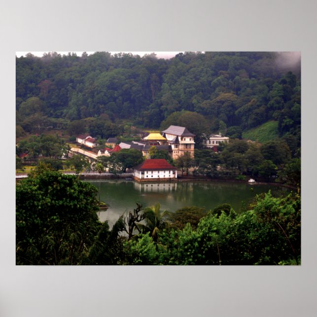Kandy temple, Sri Lanka Poster (Framsidan)