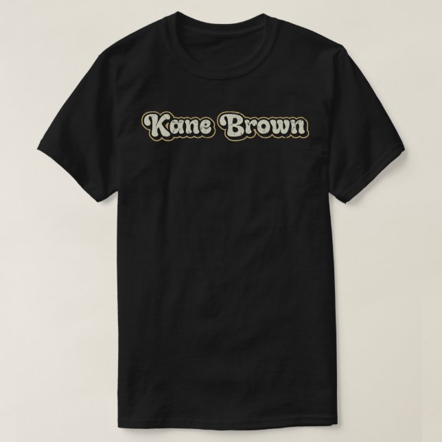 Kane Brown Vintage Text T Shirt (Design framsida)