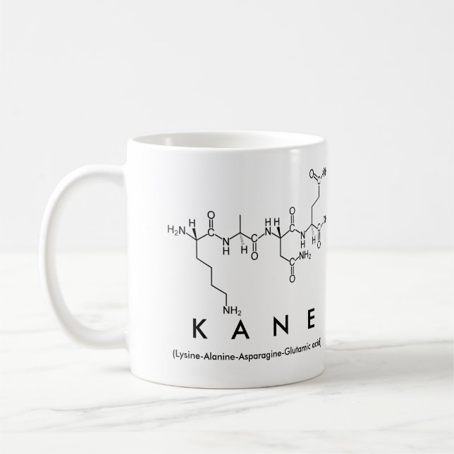 Kane peptide namn mugg (Vänster)