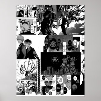 Kaneki Ken Aesthetic Collage Poster