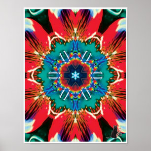 Kanel Kinetic Collage Kaleidoscope Poster