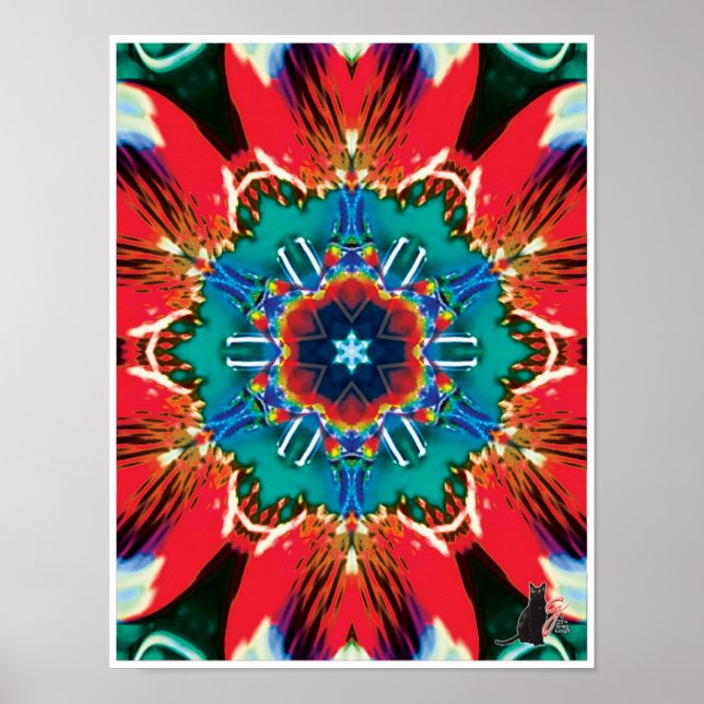 Kanel Kinetic Collage Kaleidoscope Poster (Framsidan)
