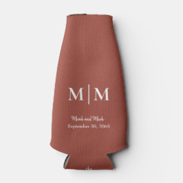 Kanel Monogram och Namn Bröllop Tall Kan kyla