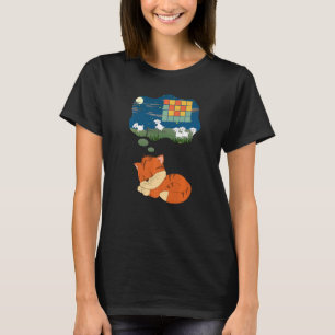 Kanel-Orange - katträknare för får-drömmar-Retro T Shirt