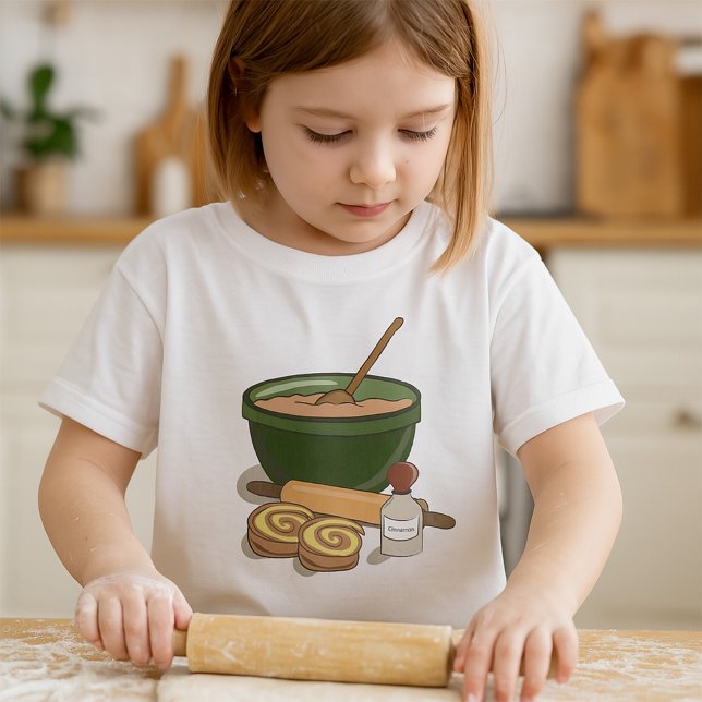 Kanel Roll Baking Ingredients Mysigt Kitchen T Shirt (Skapare uppladdad)
