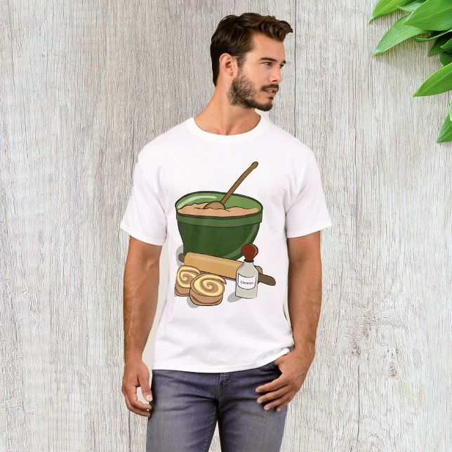 Kanel Roll Baking Ingredients Mysigt Kitchen T Shirt (Skapare uppladdad)