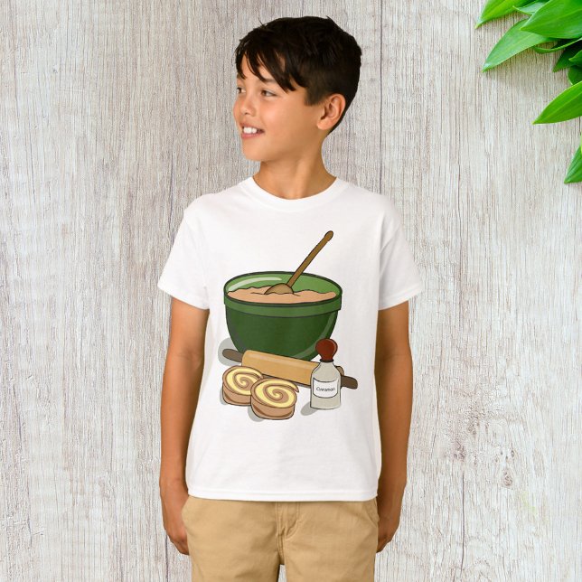 Kanel Roll Baking Ingredients Mysigt Kitchen T Shirt (Skapare uppladdad)