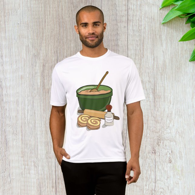 Kanel Roll Baking Ingredients Mysigt Kitchen T Shirt (Skapare uppladdad)