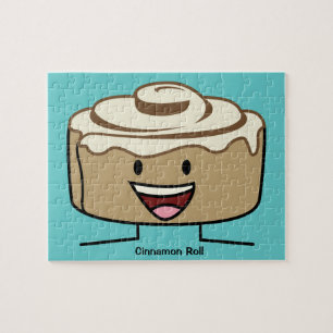 Kanel Roll Bun-träsksocker rosa danska Pussel