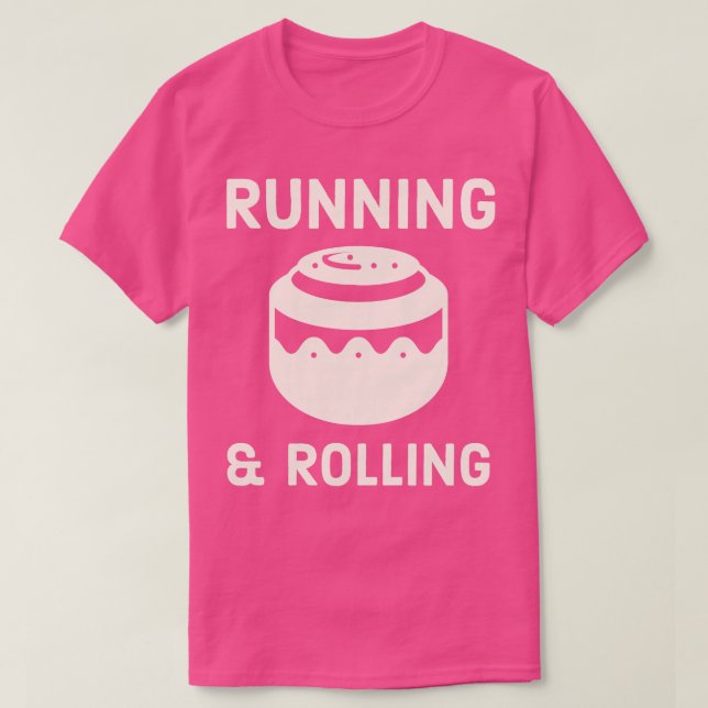 Kanel Roll Running and Rolling Pastry Chef T Shirt (Design framsida)