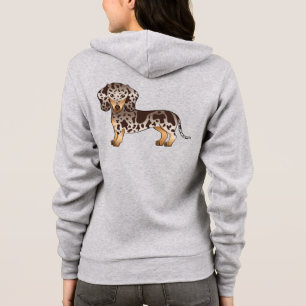 Kanelbrun och Tanfärgad Fläckig Korthårig Dachshun T Shirt