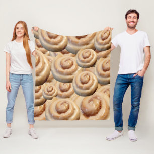 Kanelbrun rullsalighet fleecefilt