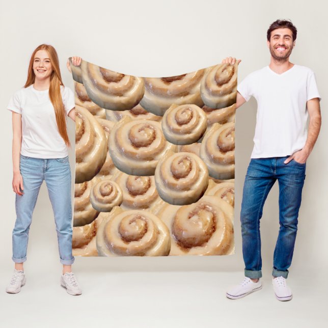 Kanelbrun rullsalighet fleecefilt (På plats)