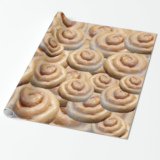 Kanelbrun rullsalighet presentpapper (Utrullad)