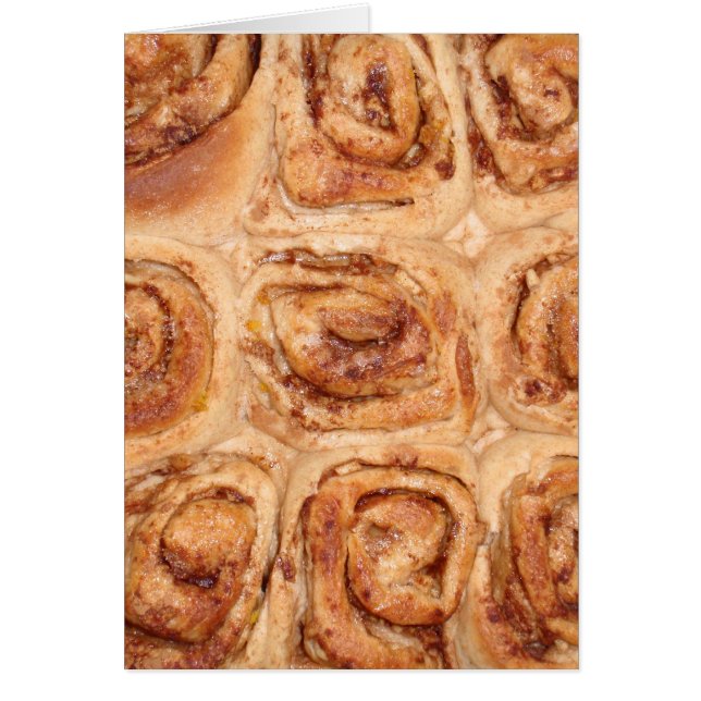 Kanelbruna Rolls Hälsningskort (Framsidan)