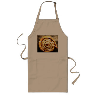 Kanelbrunt rullförkläde långt förkläde
