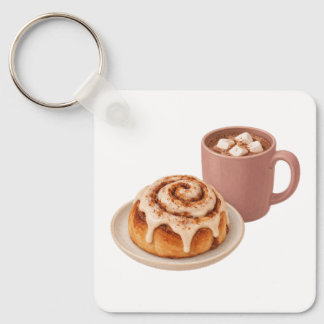Kanelbulle och kakao nyckelring