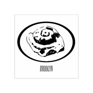Kanelbulle serieillustration stämpel