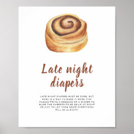 Kanelbun - Sent nattblöjspel Poster