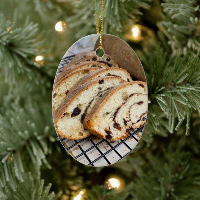 Kanelrosinbröd Julgransprydnad Keramik (Träd)