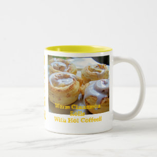 Kanelrullar och kaffe Två-Tonad mugg