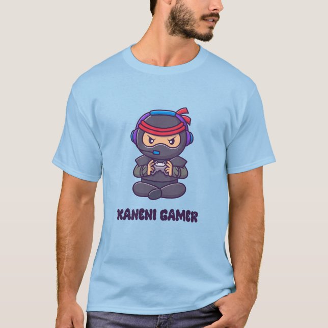 KANENI GAMER arabic tunisian Gamer T Shirt (Framsida)