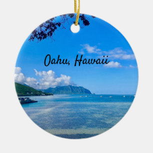 Kaneohe Bay, Oahu Julgransprydnad Keramik