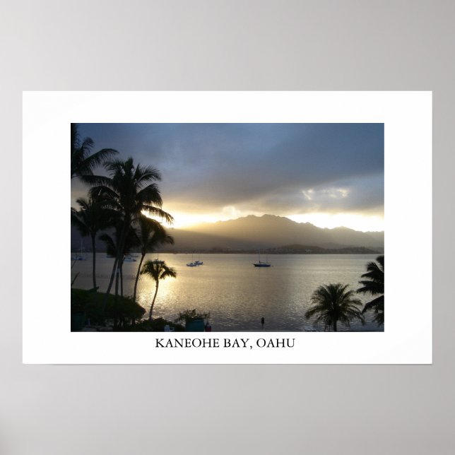 Kaneohe Bay, Oahu Poster (Framsidan)