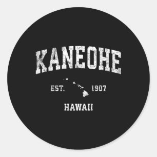 Kaneohe Hawaii Hi Athletic Sports Runt Klistermärke