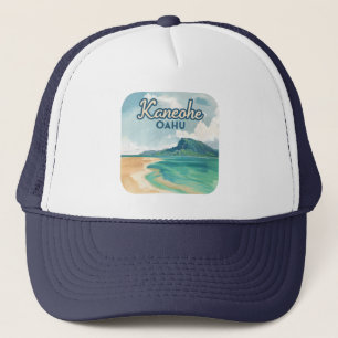 Kaneohe Sandbar Oahu Hawaii Retro Keps