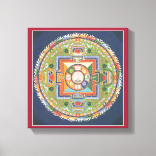 KANFAS - Mandala av Buddha av medkänsla Canvastryck