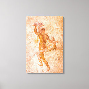 Kanfassjal - romersk Fresco, forntida Pompeii, Canvastryck