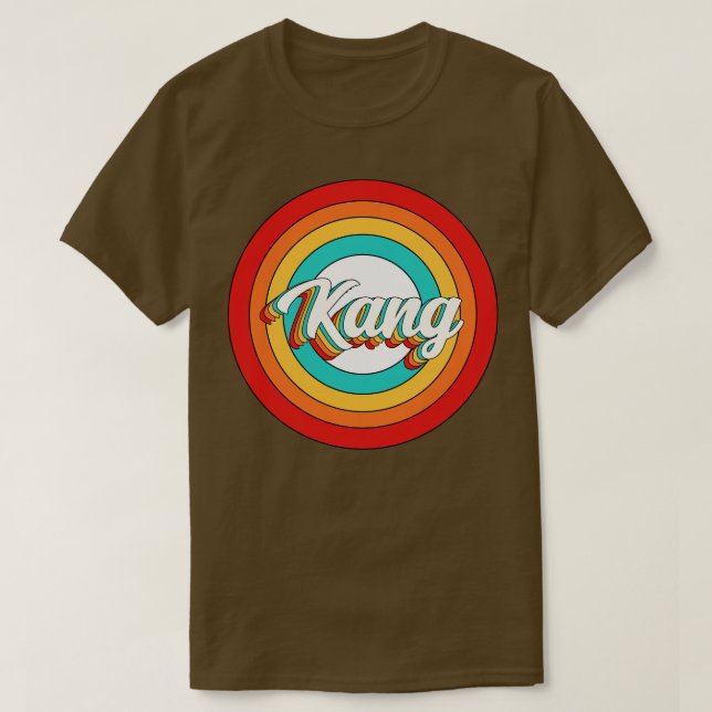 Kang Namn Shirt Vintage Kang Circle T (Design framsida)