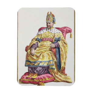 Kang Tsi (1662-1722) Manchu kejsare av china från Magnet