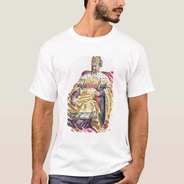 Kang Tsi (1662-1722) Manchu kejsare av china från T-shirt (Framsida)