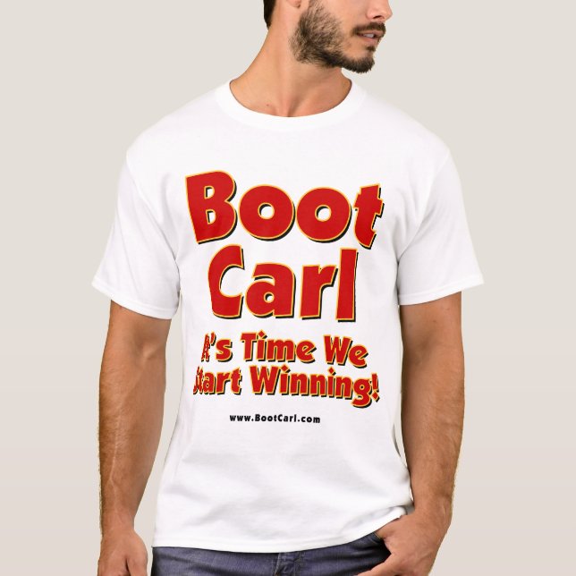 Känga Carl - vitT-tröja Tee (Framsida)