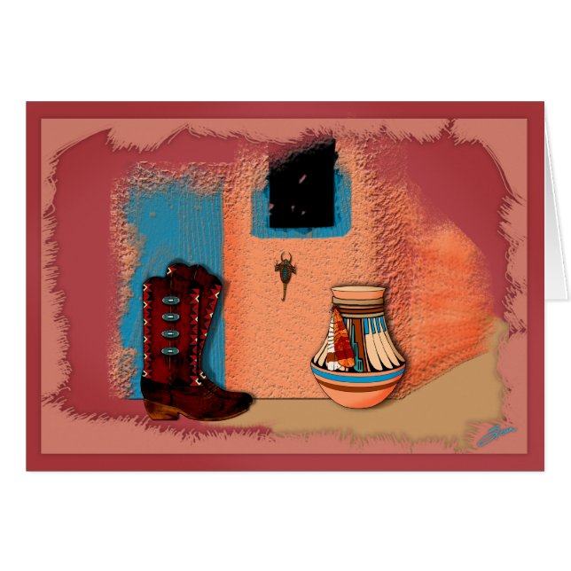 Känga n-" Adobe Hälsningskort (Framsidan Horizontal)