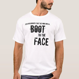 Känga till ansiktet t-shirt