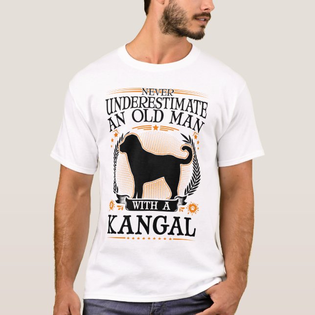 Kangal Alter Mann Anatolischer Hirtenhund Kangal T Shirt (Framsida)
