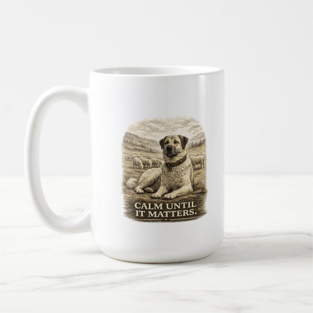 Kangal – Calm Until It Matters Kaffemugg (Vänster)