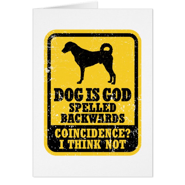 Kangal hund hälsningskort (Framsidan)